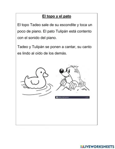 Lectura inicial-letras M L S P D N C T