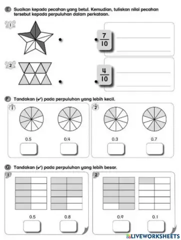 Pecahan dan Perpuluhan Tahun 2
