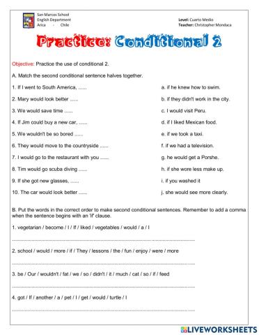Second Conditional Practice