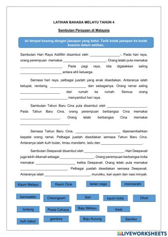 Bahasa Melayu Tahun 4
