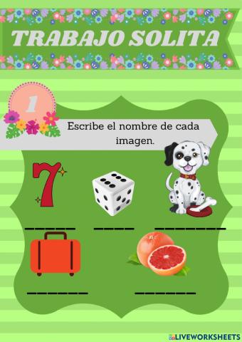 Trabajo de lectoescritura