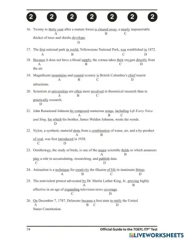 Toefl ITP Written English
