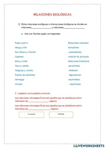 Relaciones Biológicas