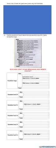 Memisahkan pesudokod