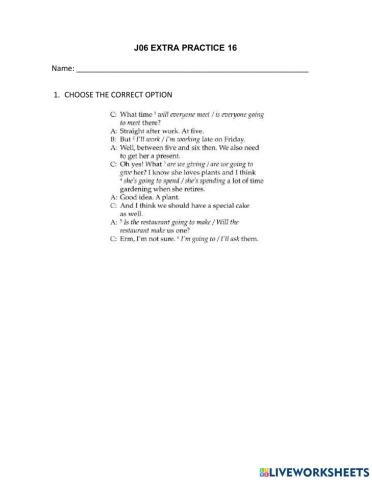 J06 Extra Practice 16
