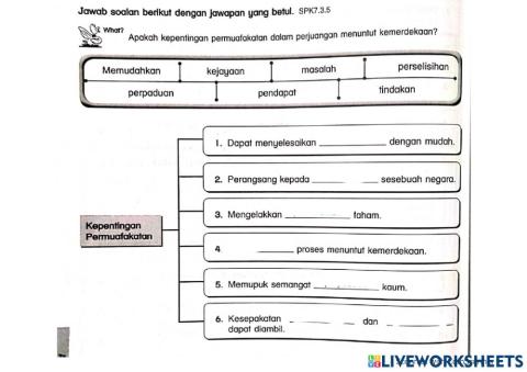 Ke arah menuntut kemerdekaan