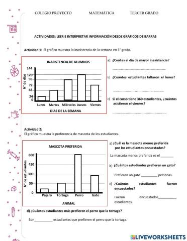 Grafico de barras horizontales y verticales