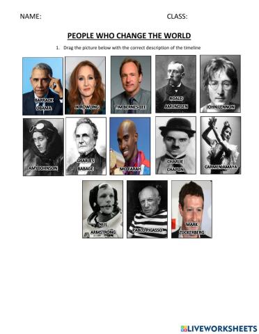 People who change the world