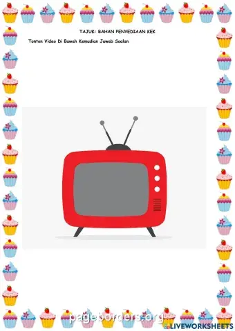 Bahan penyediaan kek