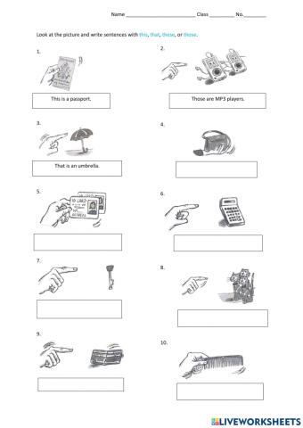 This That These Those Update