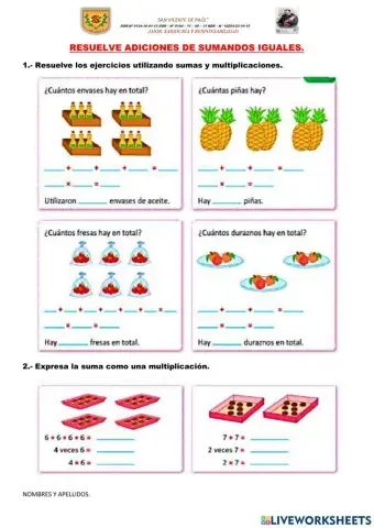La multiplicación 2