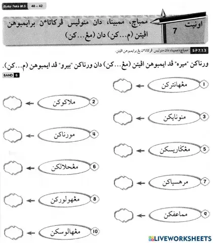 Pelajaran Jawi : Perkataan Imbuhan Apitan