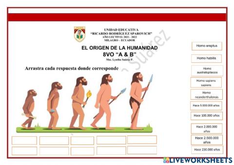 El origen de la humanidad