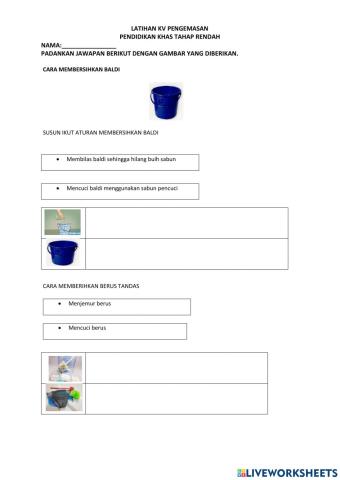 Cara membersihkan berus dan Baldi