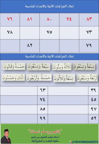 Bahasa Arab Tahun 4 - Nombor & Bilangan