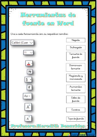 Grupo fuente y párrafo