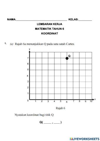 Koordinat tahun 6