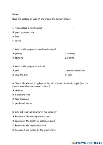 Unit 7 Halthy and Wise