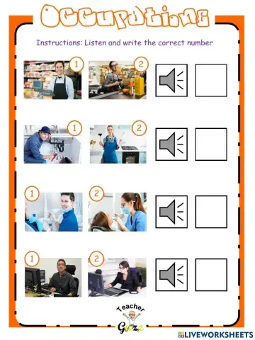 Occupations She or he