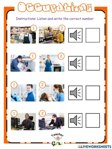 Occupations She or he