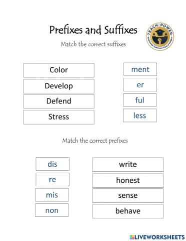 Prefix and Suffix