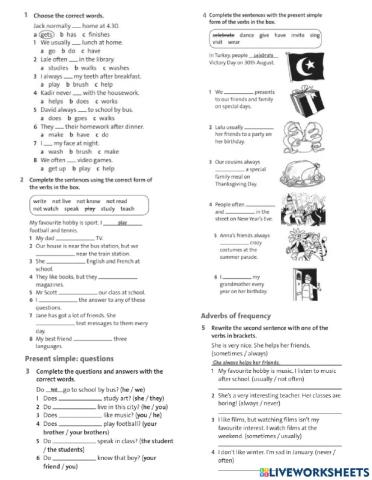 English Plus 1 - Practice unit 2