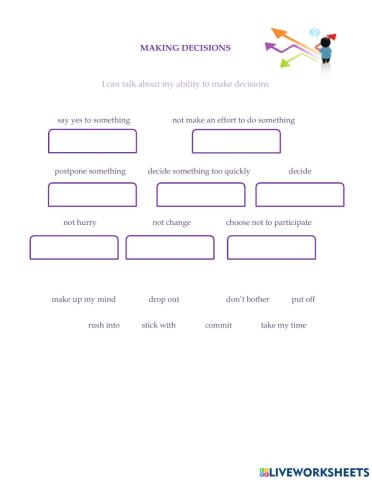Making decisions