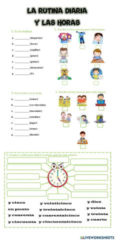 Rutina diaria y la hora