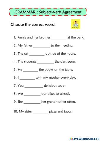 Subject verb agreement