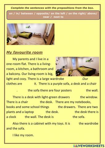 Prepositions of place