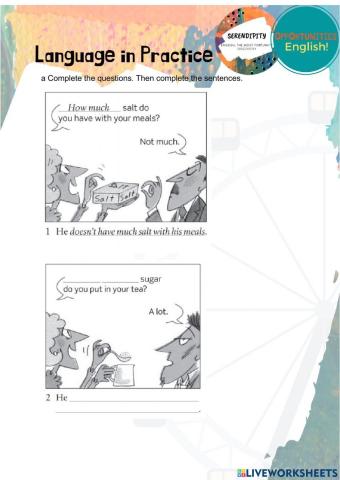 Unit 9B, elementary homework