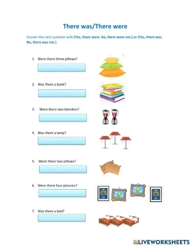 There was-There were.