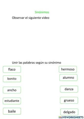 Sinónimos y Antónimos