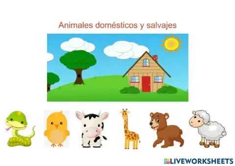 Animales domésticos y salvajes
