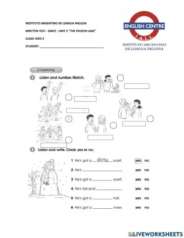 GMF2 - UNIT 5 - Test
