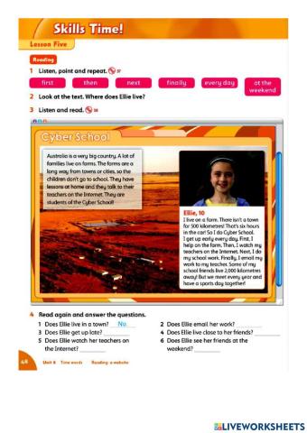 Reading: cyber school