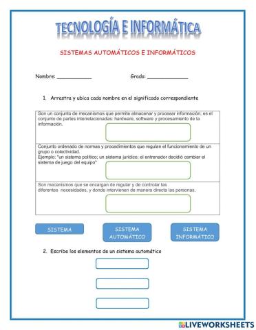 Sistemas automáticos e informáticos