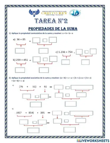 Las propiedades de las sumas