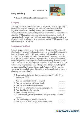 Revision unit 6 Lookwide