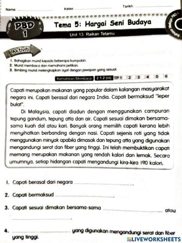 Bahasa melayu tahun 3