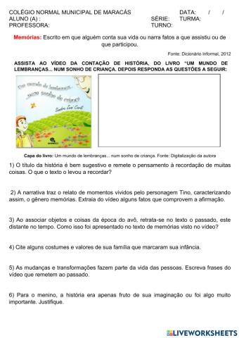 Memórias literarias