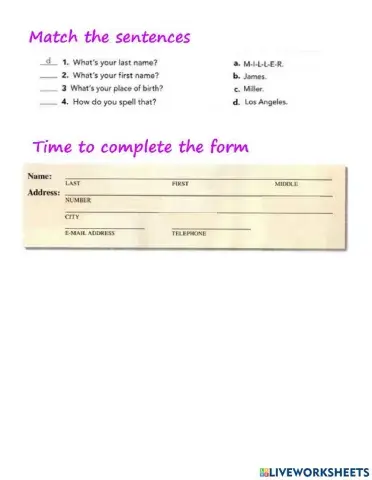 Personal information