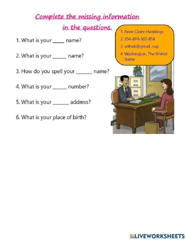 Personal information