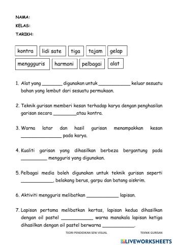 Teori seni visual : teknik gurisan