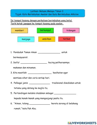 Bahasa melayu tahun 3
