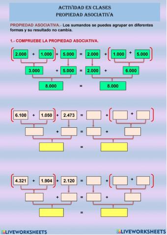 Propiedad asociativa