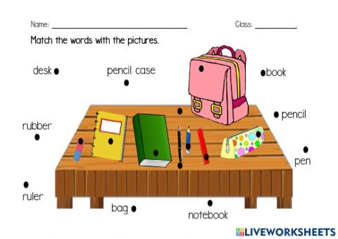 UNIT 1: THINGS IN THE CLASSROOM