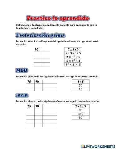 Factorización prima