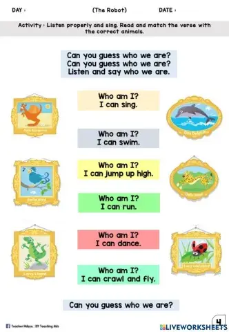 The Robot (Sing the song & Match)