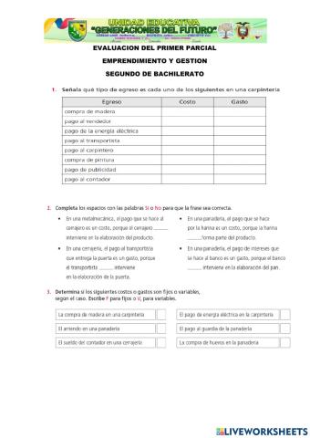 Emprendimiento y gestion primer parcial